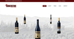 Desktop Screenshot of cornerstonewinery.com