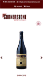 Mobile Screenshot of cornerstonewinery.com